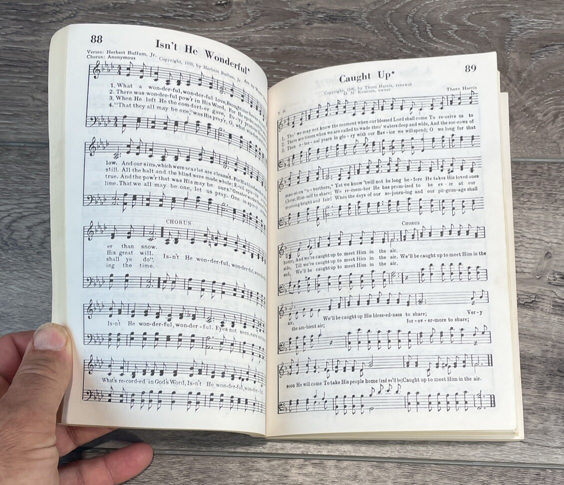 Vintage Rev Percy Crawford Hymnals Lot Of 4 1939-1948 Gospel Music Round Note