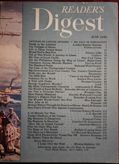THE READER’S DIGEST 1950S 120 Select Issue Collection On USB Flash Drive
