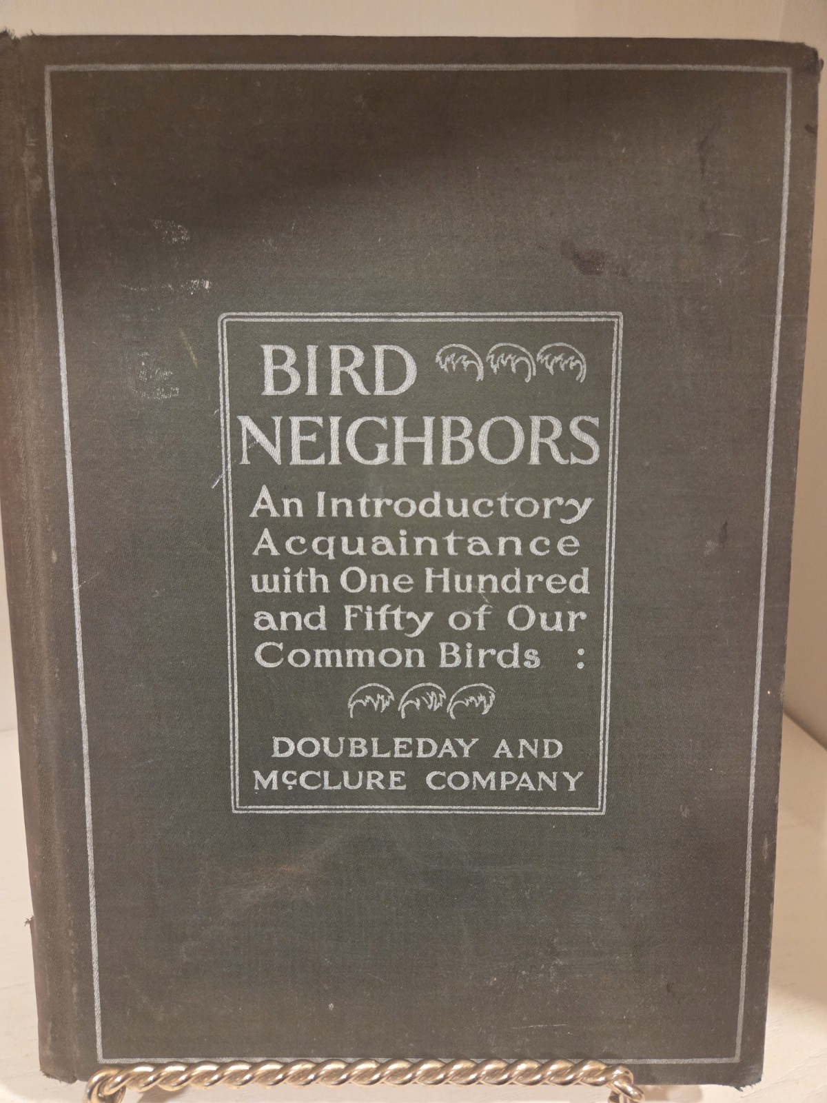Rare, antique 1899 Bk, Bird Neighbors, Doubleday and McClure Co, Free Shipping