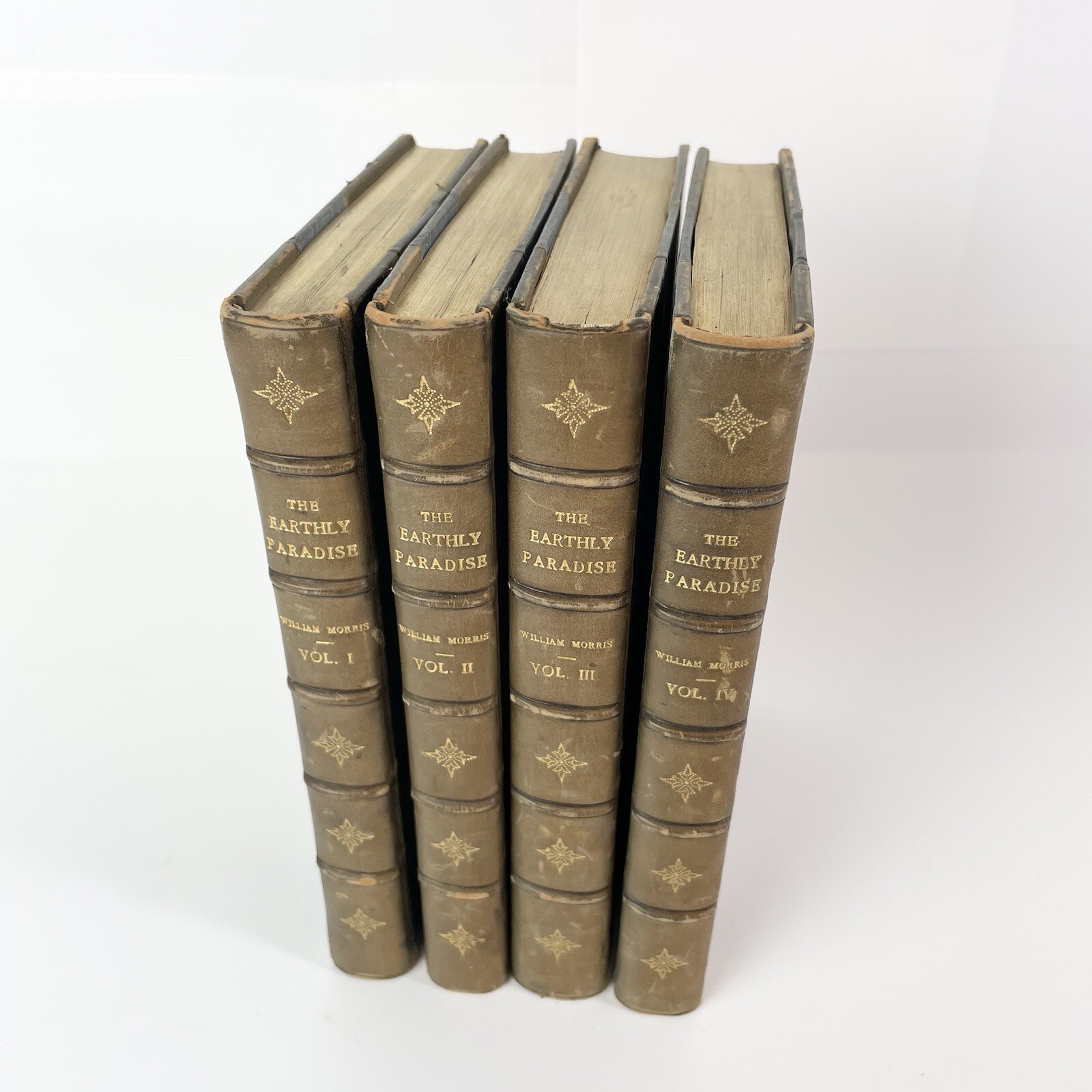 The Earthly Paradise in 4 volume set William Morris 1905 Longman, Green and Co