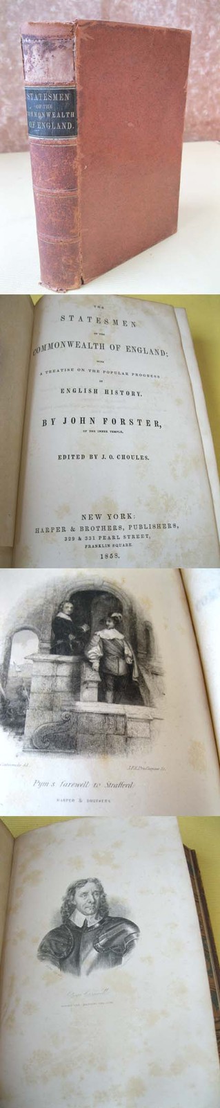 STATEMEN COMMONWEALTH of ENGLAND,1858 John Forster