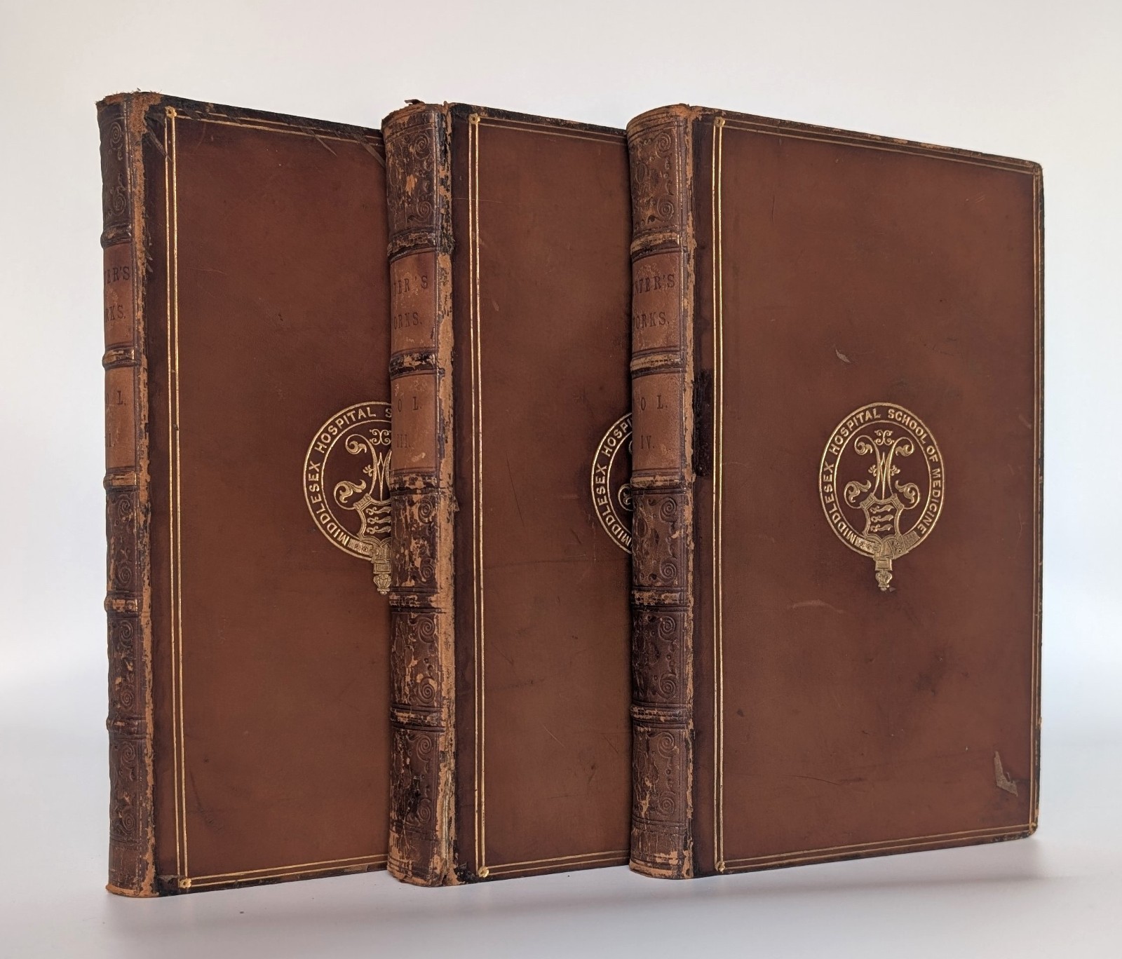 1835 John Hunter Works Vol II-IV 3 Vol Set From Sir D’Arcy Power Library