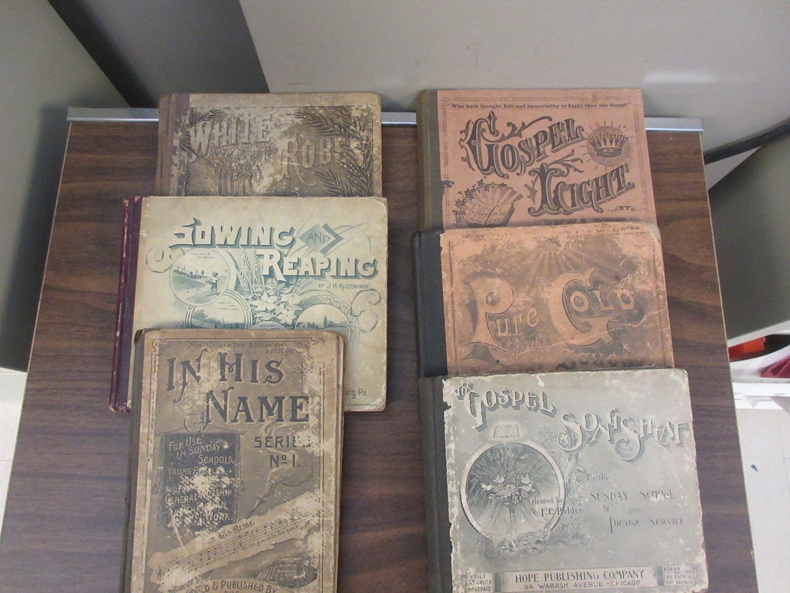 Gospel Songs for Sunday School, 6 Volumes