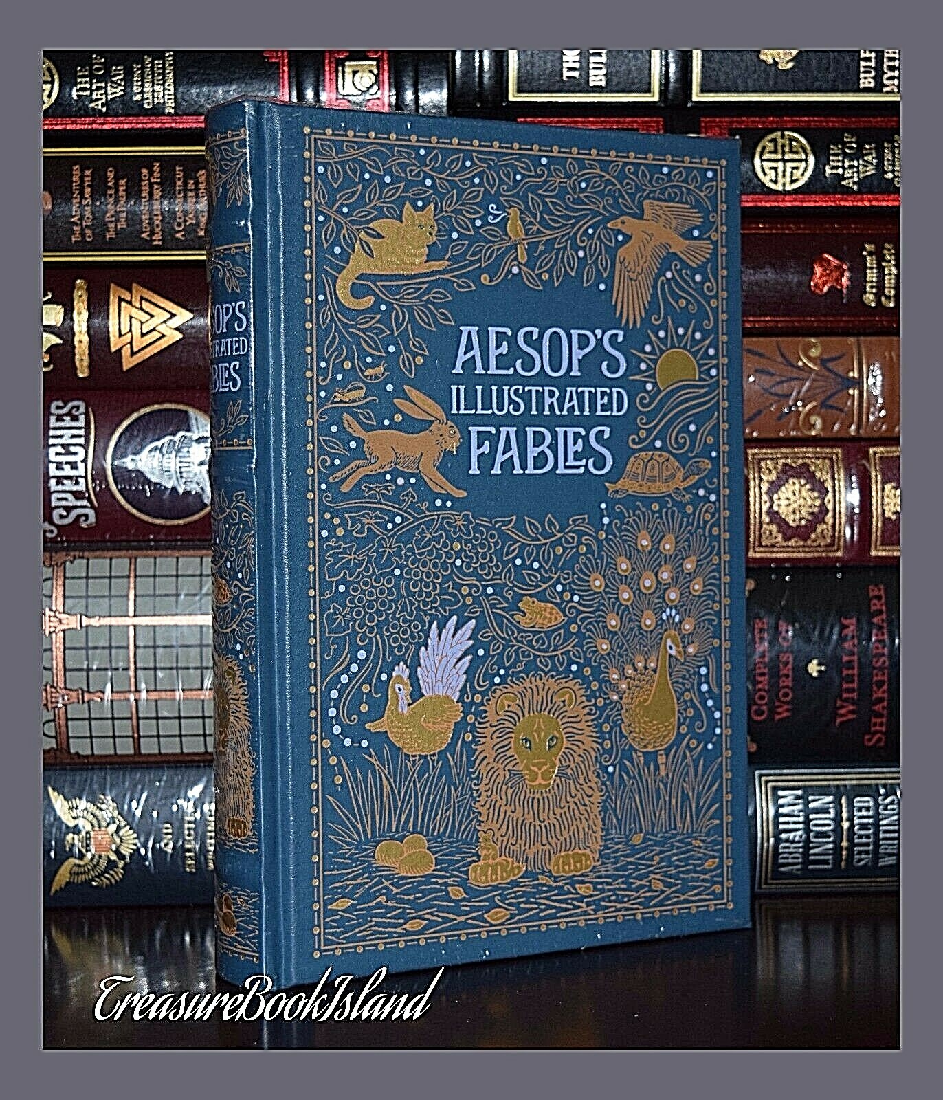 Aesop’s Fables Aesop Illustrated By A. Rackham Sealed Leather Bound Collectible