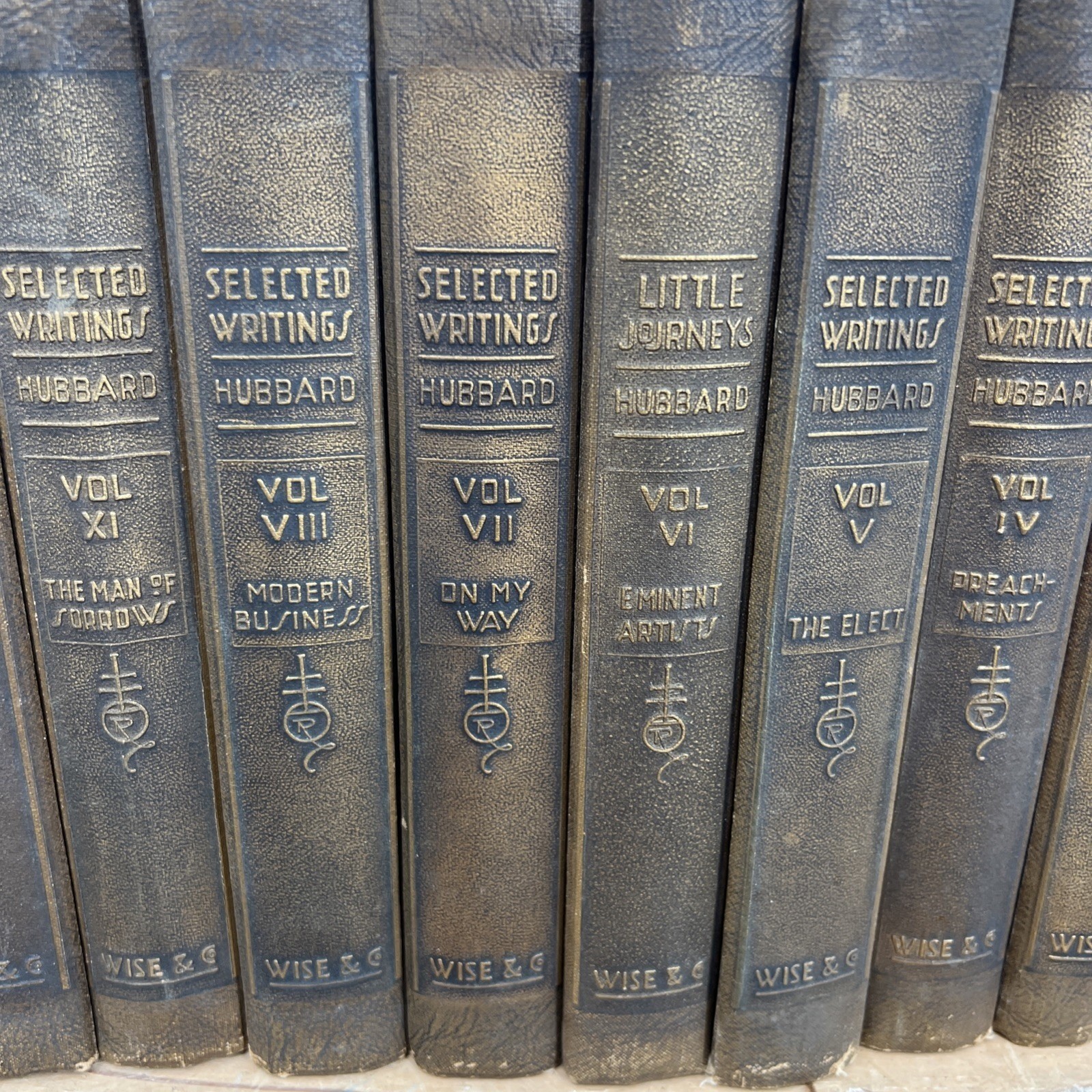 Elbert Hubbard 1928 Memorial Ed „Selected Writings & Little Journeys“ 14 Volumes