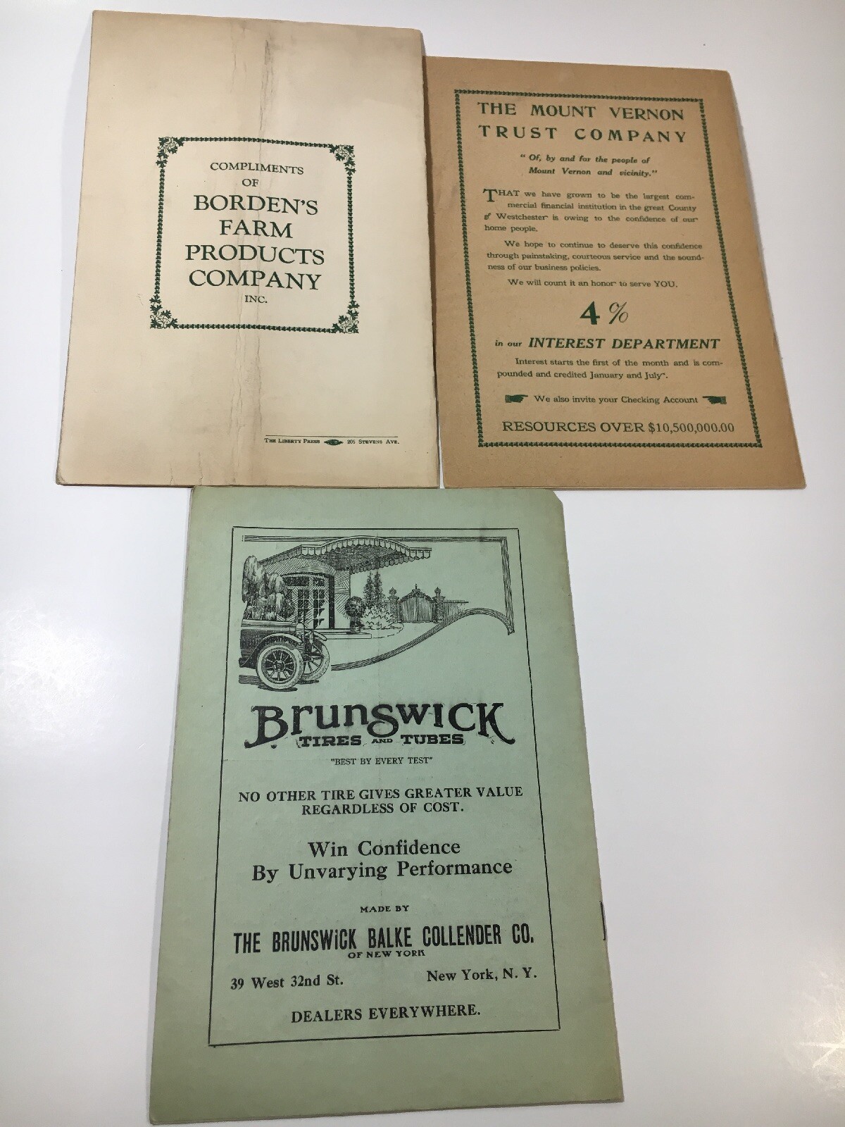 Mount Vernon Catholic Dramatic Society Play Programs (3) 1920-1923