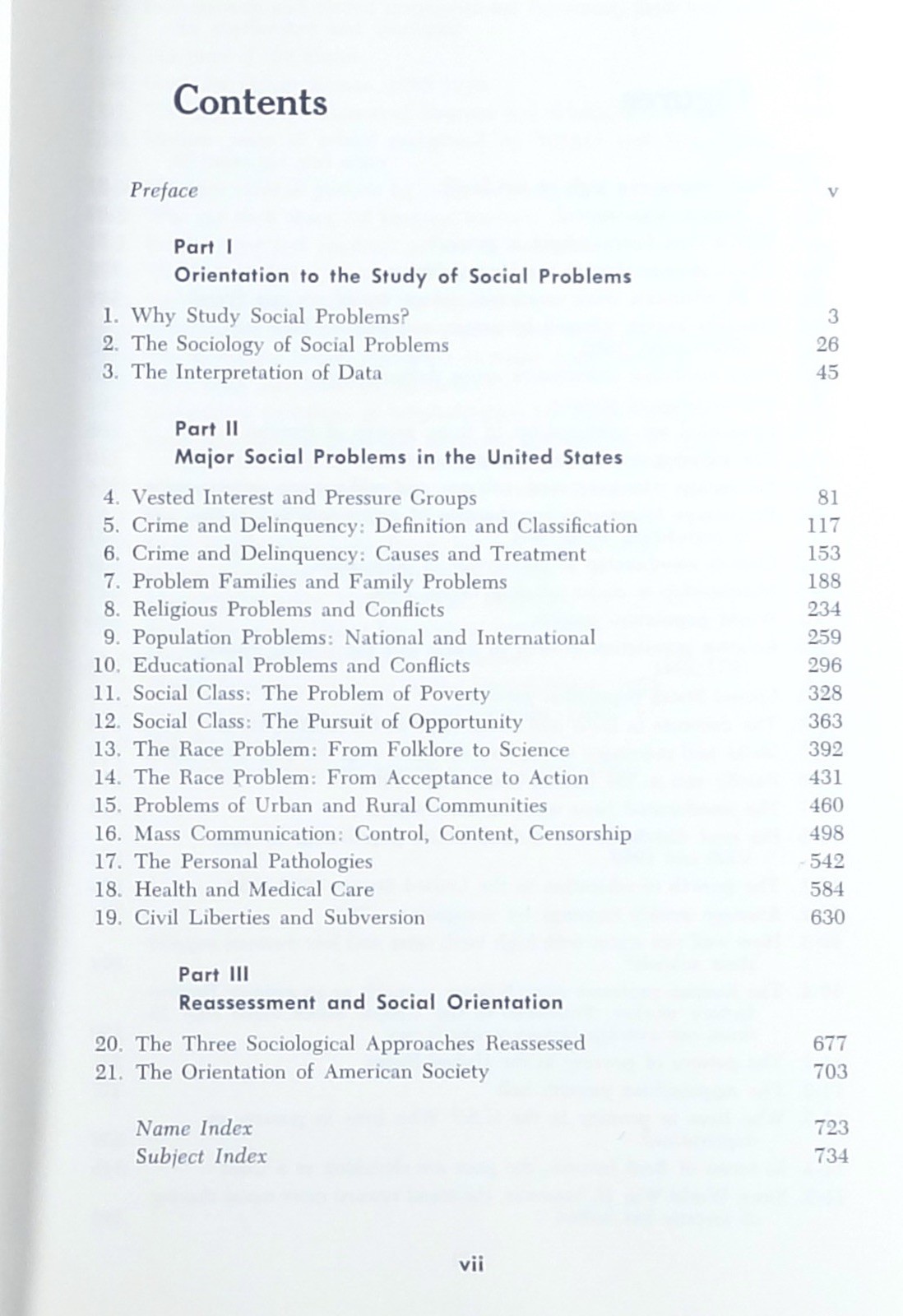 1965 Horton & Leslie THE SOCIOLOGY OF SOCIAL PROBLEMS Class Education Crime HC