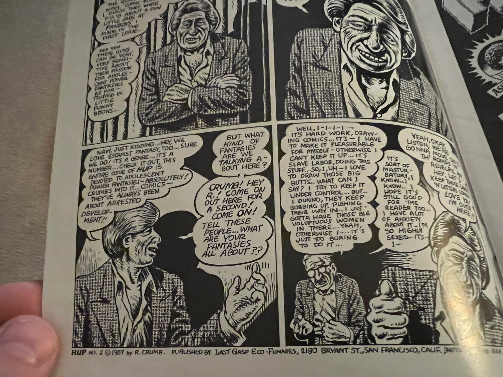Hup comix hippie comics Issues 2 & 4 Robert Crumb fine condition rare as such