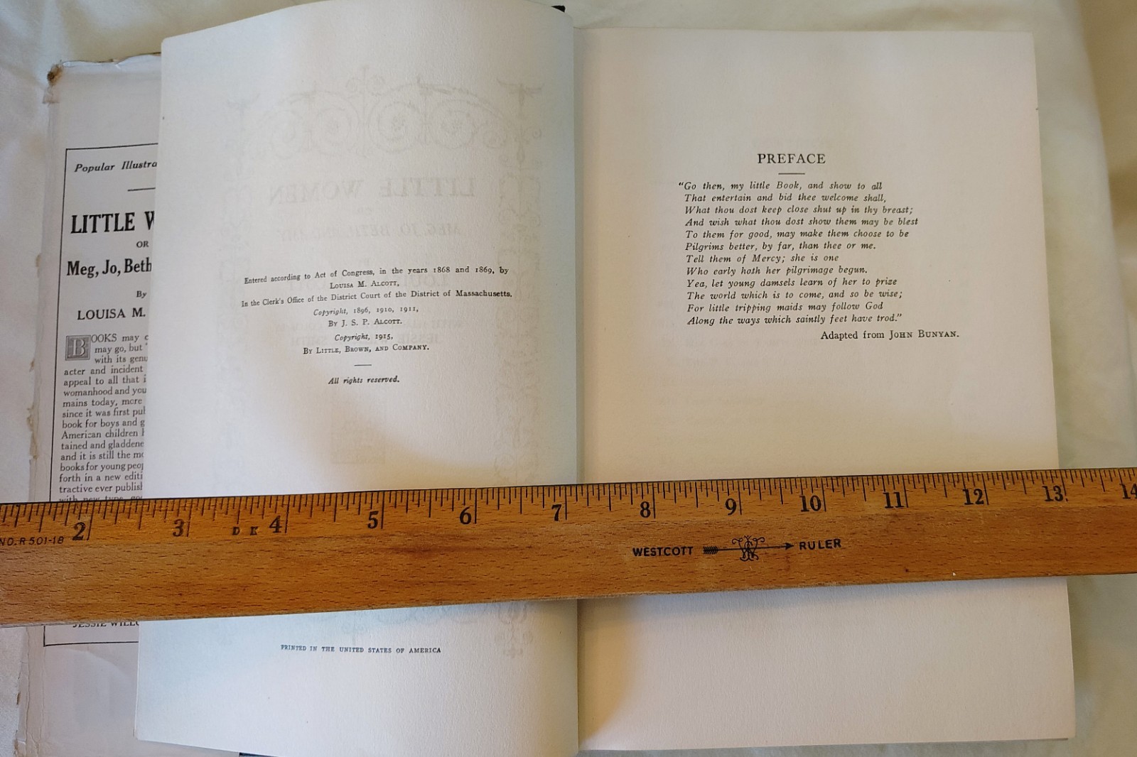 1922 Little Women + 1927 Little Men Louisa Alcott Beacon Hill Illustrated Set