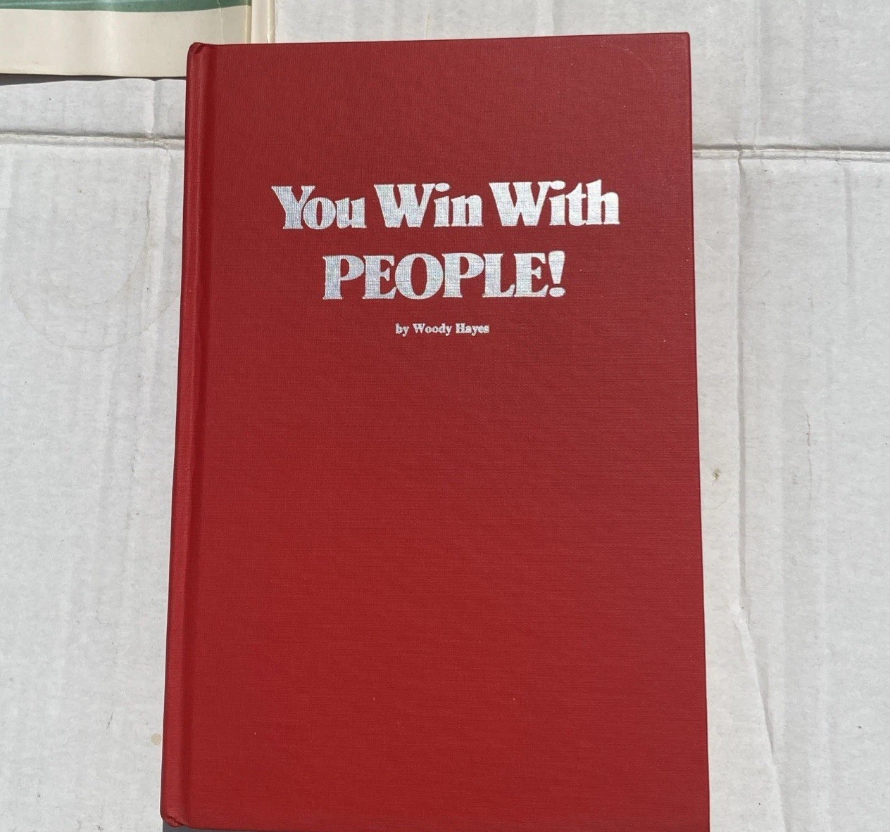 VTG You Win With People 1975 Woody Hayes HC DJ 1st Ed. Ohio State Football