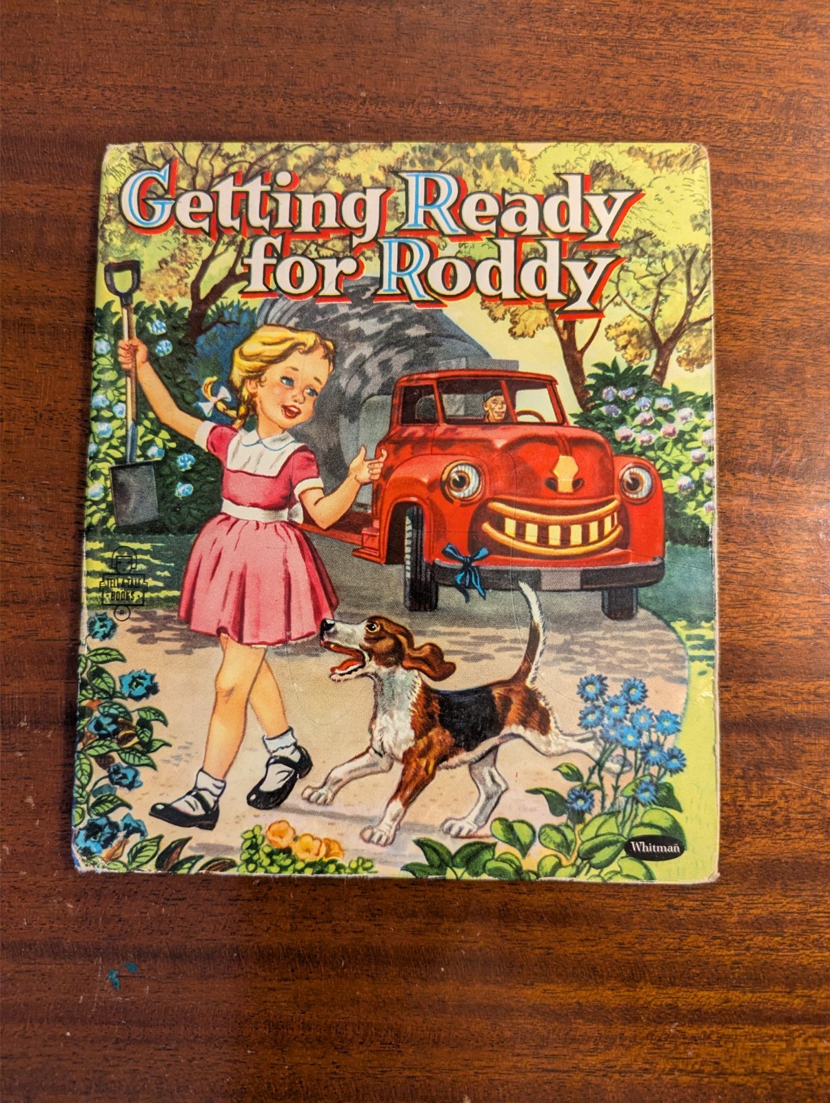 Vintage Tell-A-Tale Book, Whitman Publishing, „Getting Ready for Roddy“ 1955