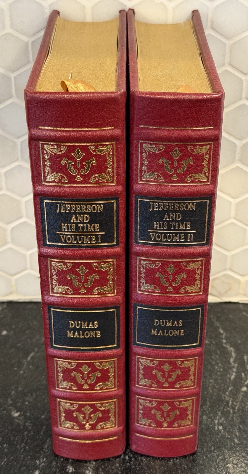 Easton Press JEFFERSON AND HIS TIME Dumas Malone Volumes 1 & 2
