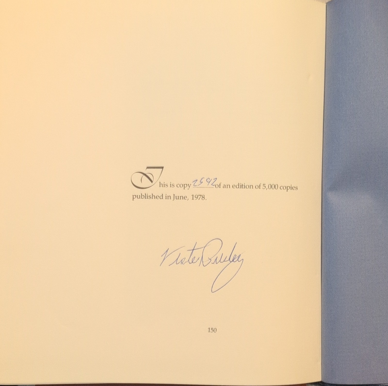 Vester Presley Signed Limited Edition Hardcover Book 1978 Wimmer Brothers