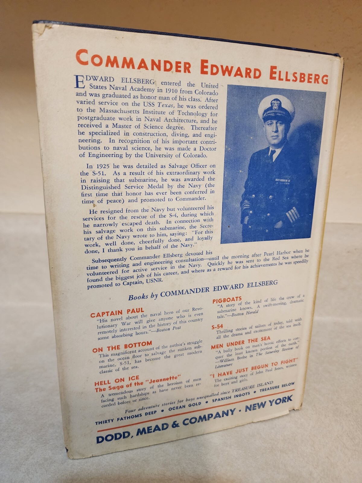 UNDER THE RED SEA SUN Commander Edward Ellsberg HISTORY 1st Edition WWII War