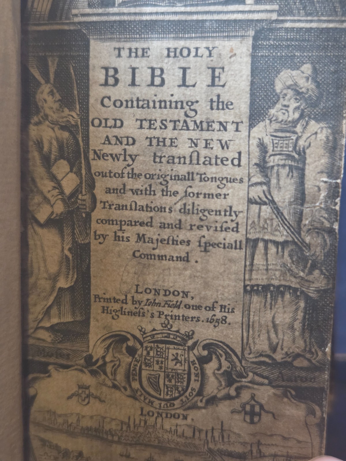 Holy Bible Containing the Old Testament and The New 1658 ~ Field’s Pearl Bible