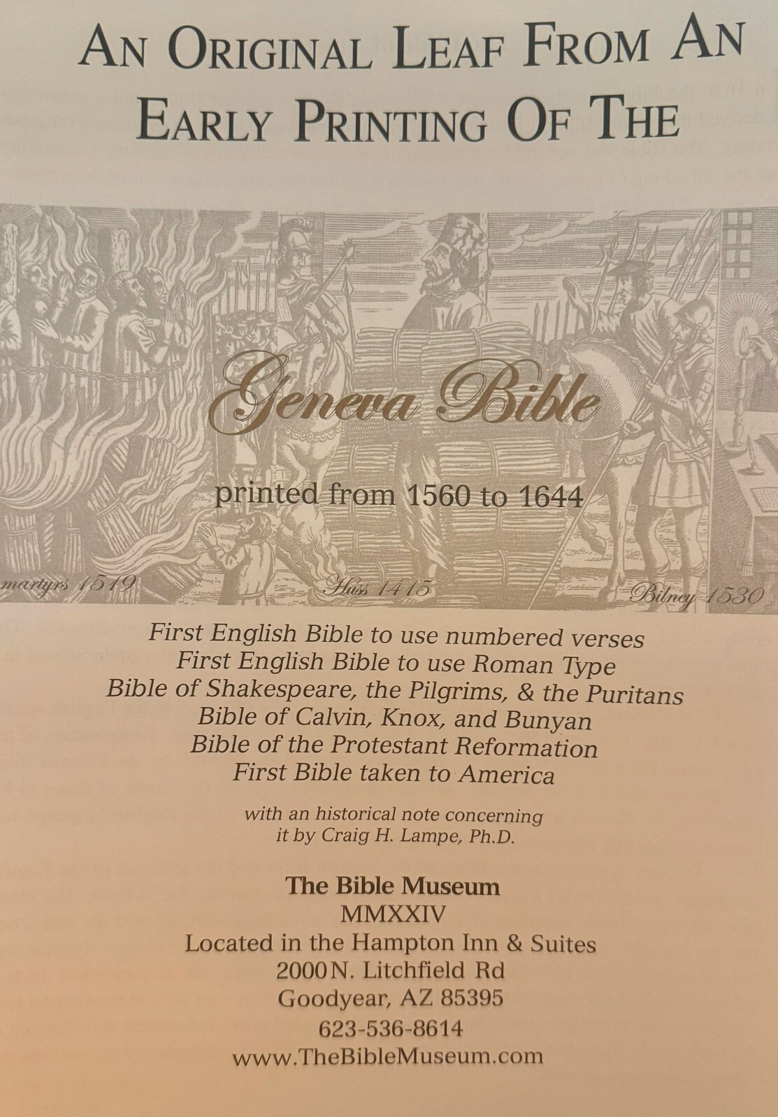 1560 Geneva Bible – First Edition Facsimile