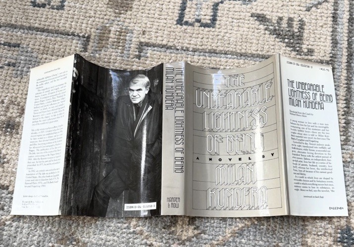 Milan Kundera / The Unbearable Lightness of Being / 1st Ed. 3rd Pr. / HCDJ /1984
