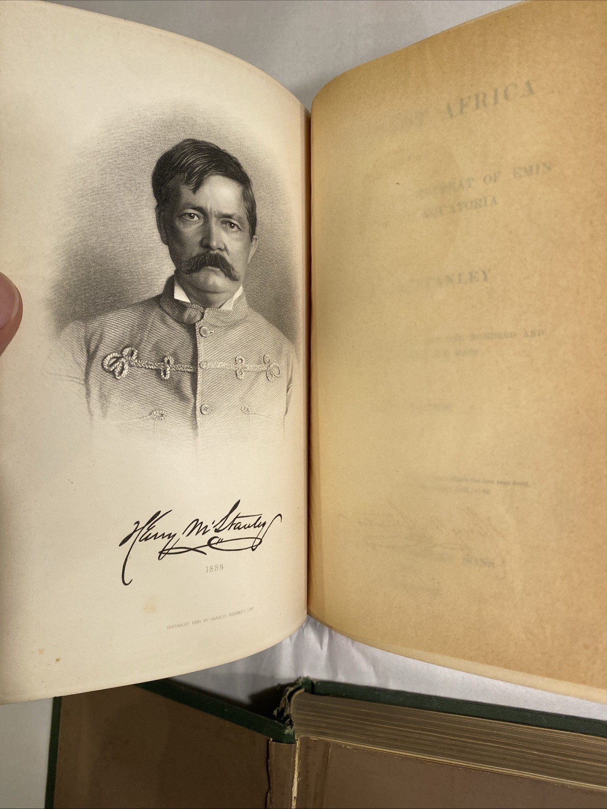 In Darkest Africa Henry M. Stanley 1890 SIGNED 3 Maps Magnus Tait 1st Edition