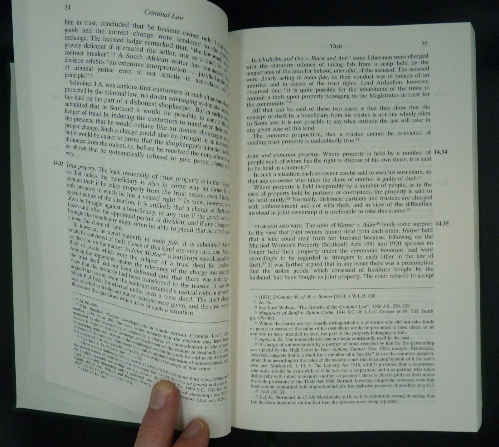 The Criminal Law of Scotland Third Edition Vol. II By Sir Gerald H. Gordon, 2001