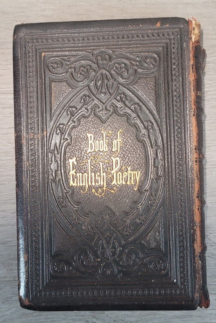 English Poetry 1855 Book of Critical Biographical Scetches Of Poets Nelson & Son