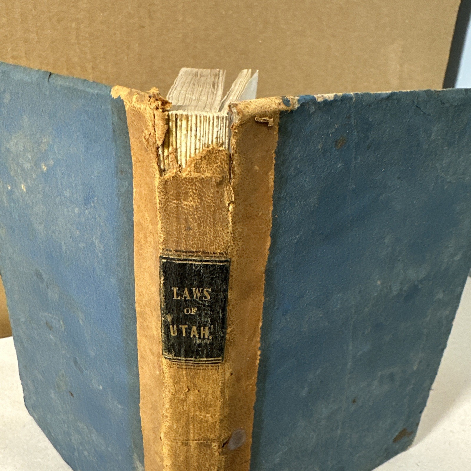 Acts Resolutions Territory Utah 6th Session 1857 Rare Mormon Book Salt Lake City