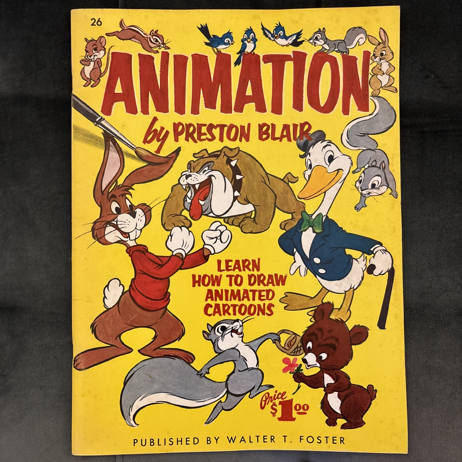 Vintage 1950s Walter T Foster How To Draw #26 – Animation by Preston Blair