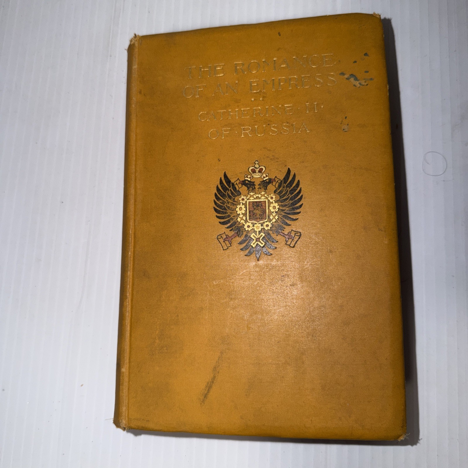 1894 Romance of an Empress Catherine II Russia Antique Book Ex Libris