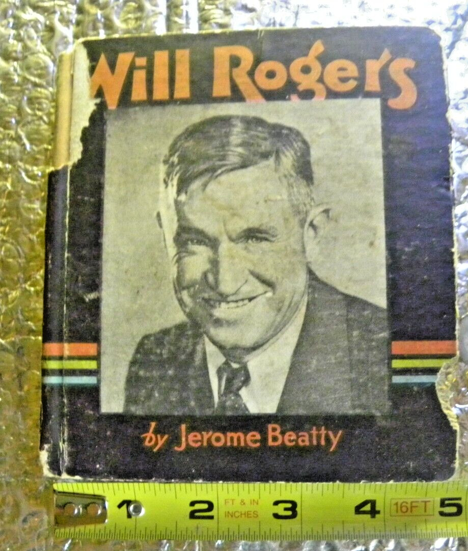 Vintage WILL ROGERS Little Big Book 1935 By Jerome Beatty No. 1096 Saalfield