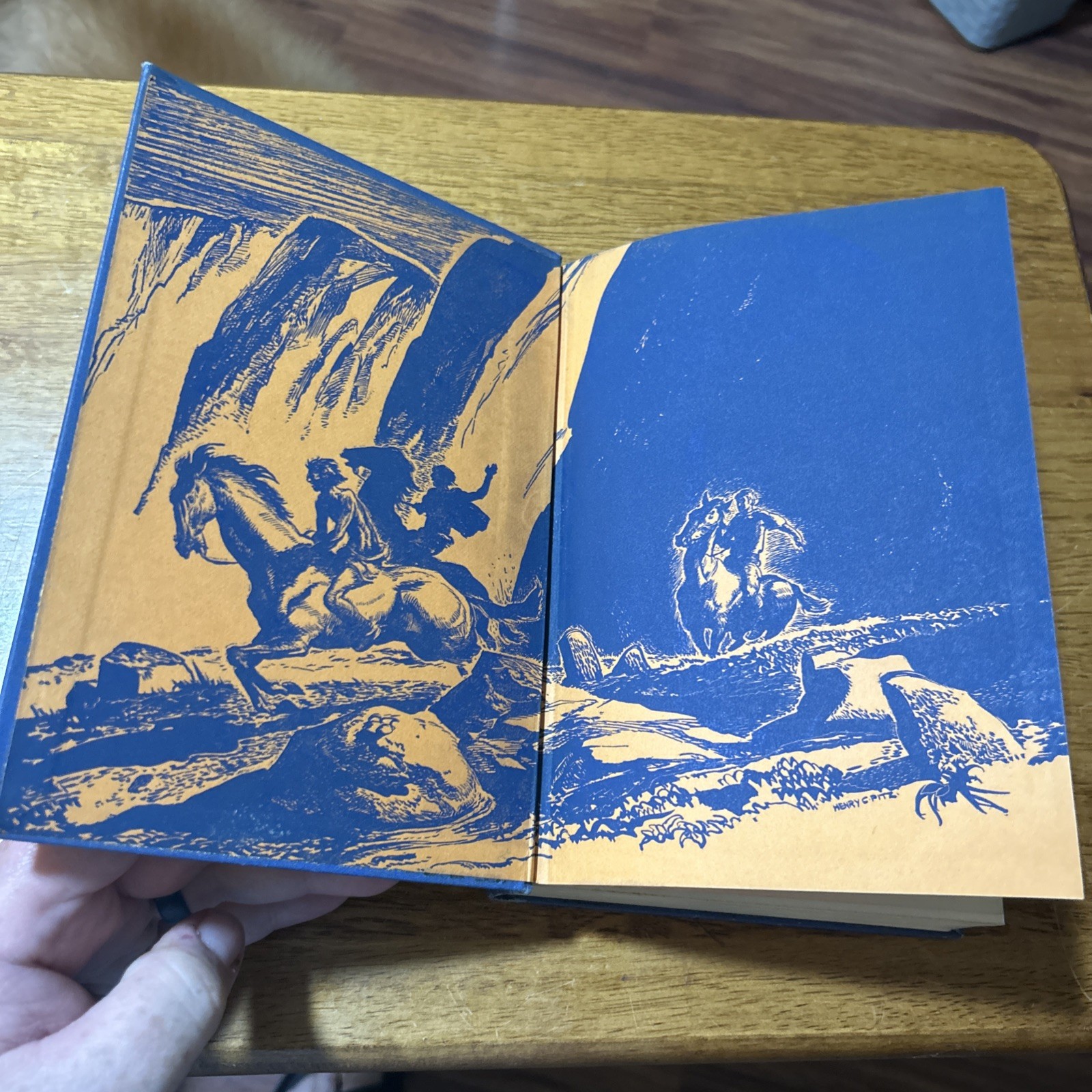 1939 „Give A Man A Horse“ By Charles J. Finger 1st Edition & Printing HB VG