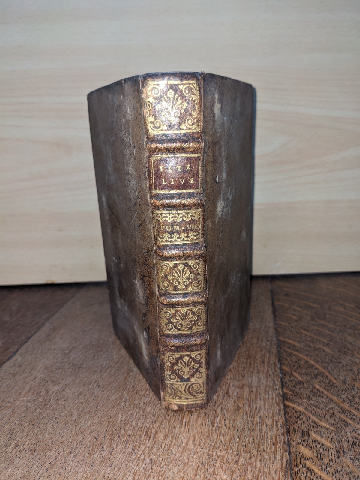 antique book – Du Ryer – Les décades de Tite-Live T 7 – 1722