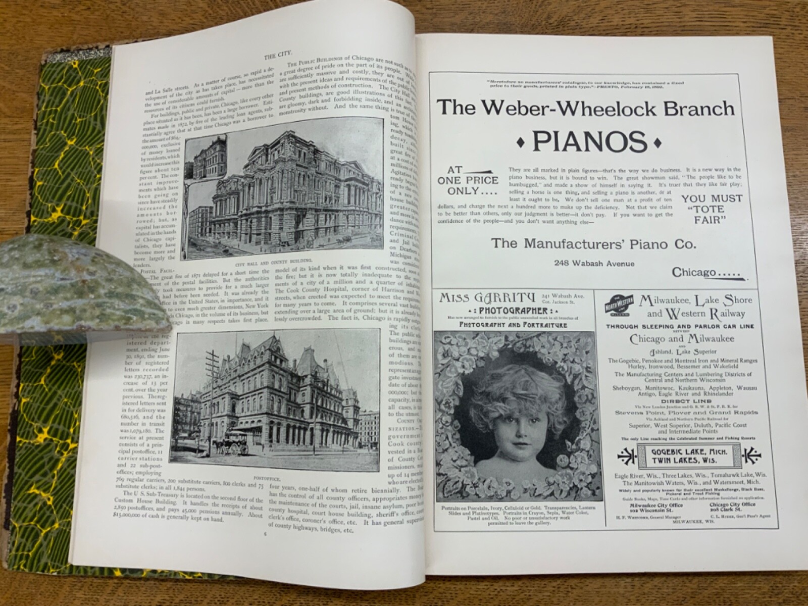 1892 Chicago & Its Progress & Growth from Great Fire to Present Time Illustrated