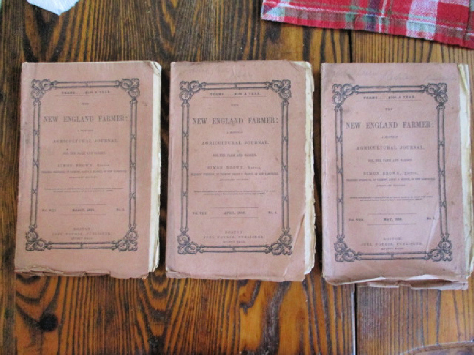 3 Issues,NEW ENGLAND FARMER,Vol.8, Nos.3,4,5, Agricultural Journal Periodical
