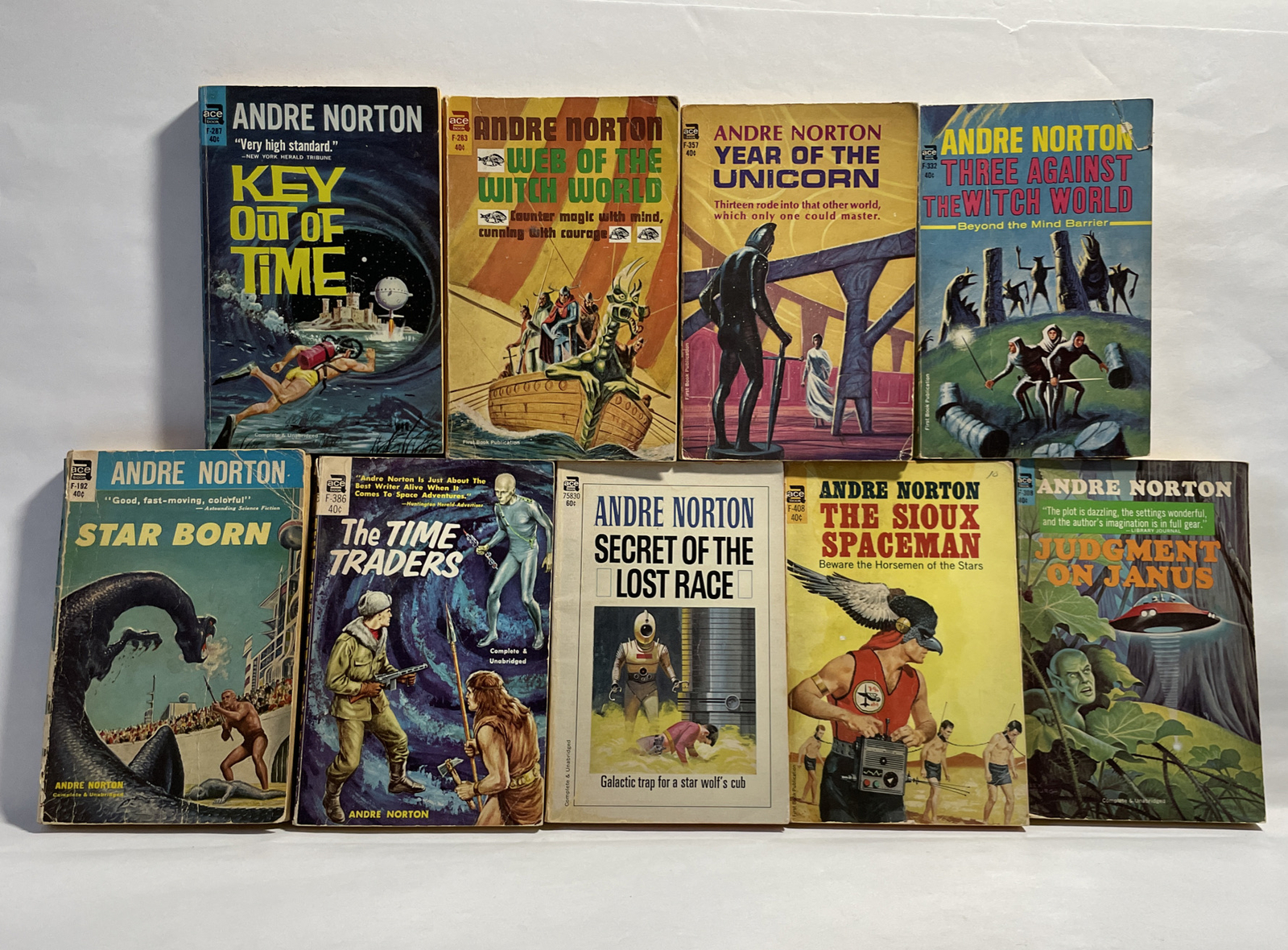 Vintage Andre Norton Lot of 40 Science Fiction Books Paperback Sci-Fi set