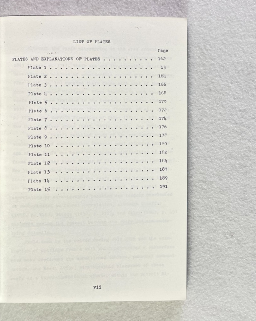 Formosa Reef Limestone Devonian Fauna Ontario Fagerstrom 1959 Dissertation