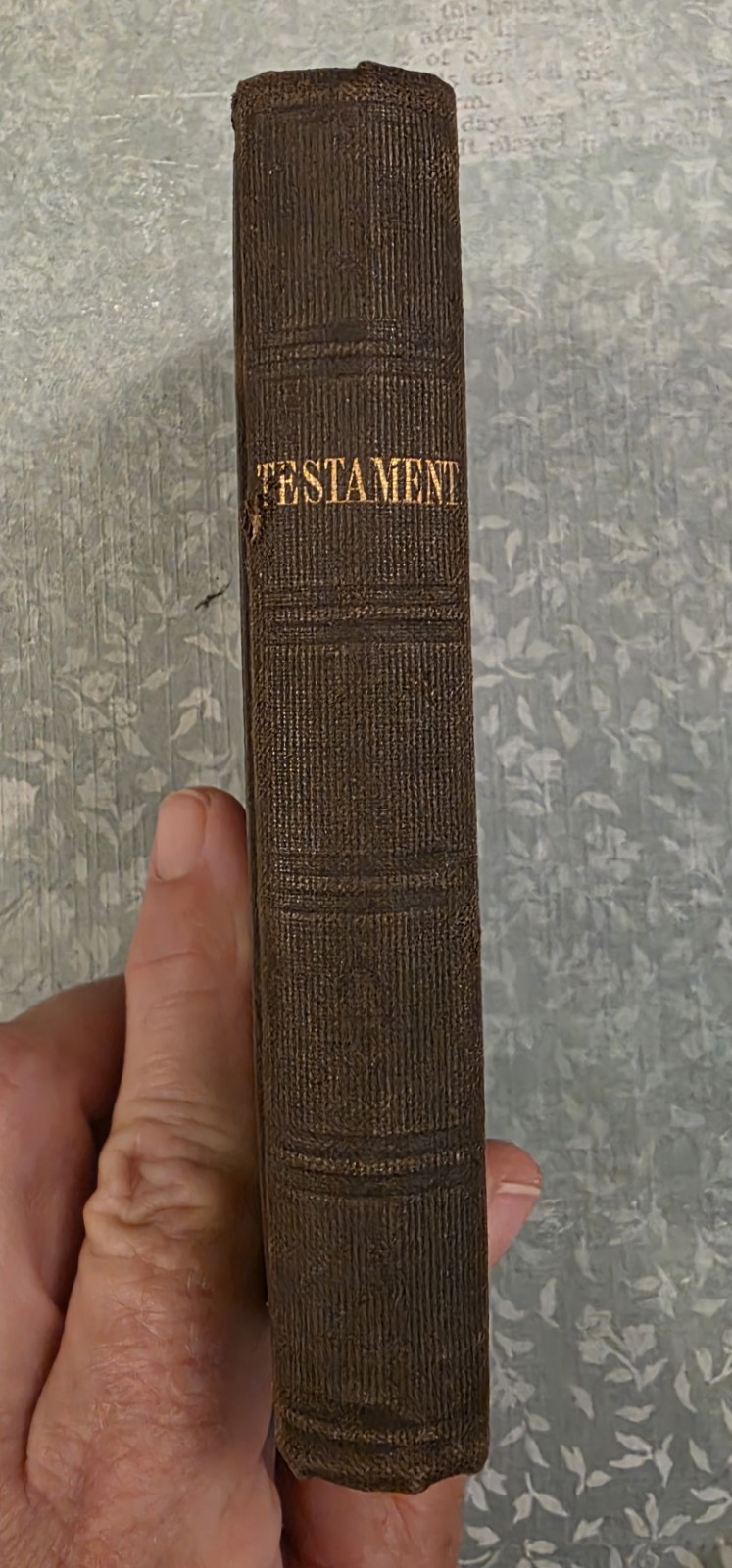 1853 New Testament Small Bible American Bible Society, Antique, Rare. 4.5″
