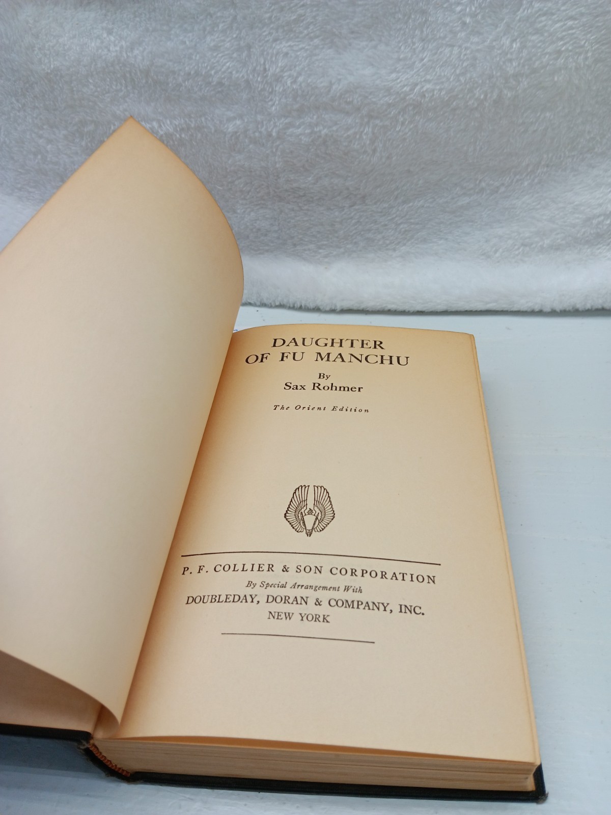 Daughter Of Fu Manchu by Sax Rohmer P.F. Collier & Son 1931 Vintage Hardcover