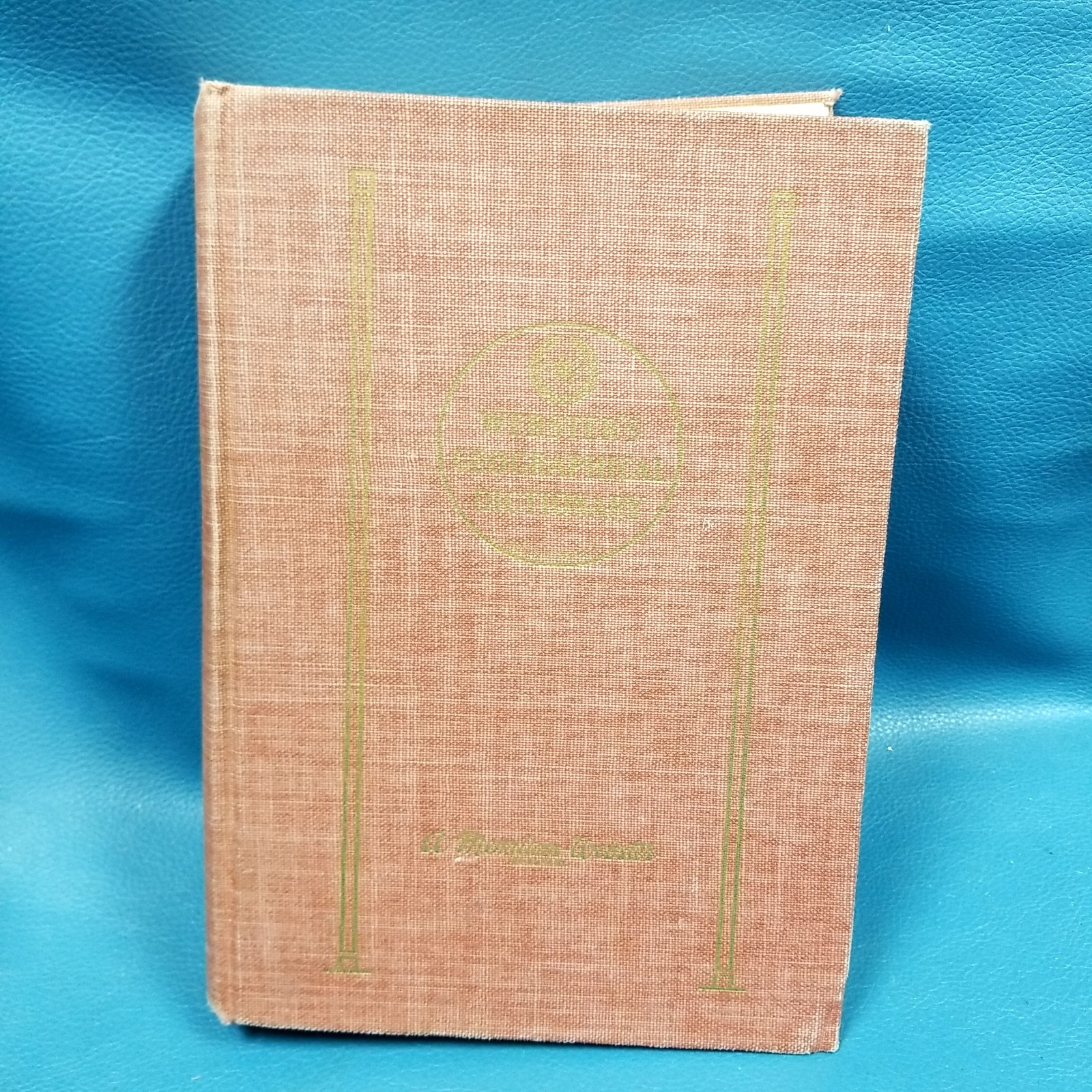 VTG 1949 Webster’s Geographical Dictionary 1st ED Red Gold HC Book Color Maps