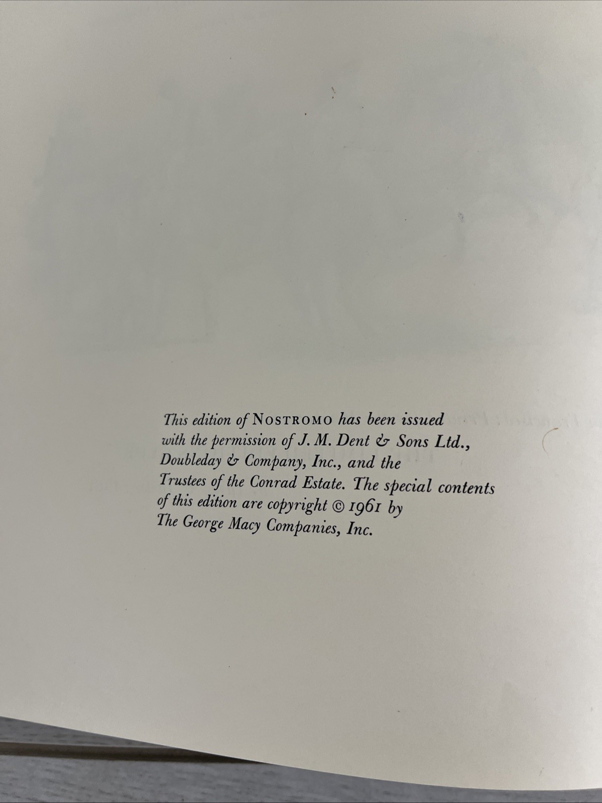 1961 Limited Edition Club Nostromo Joseph Conrad Signed By Illustrator #1094