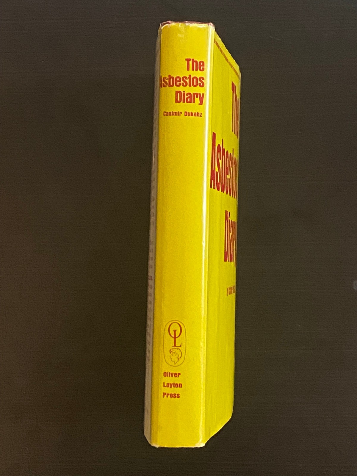 The Asbestos Diary – Casimir Dukahz 1966 HC DJ First Edition RARE Gay lit lgbtq+