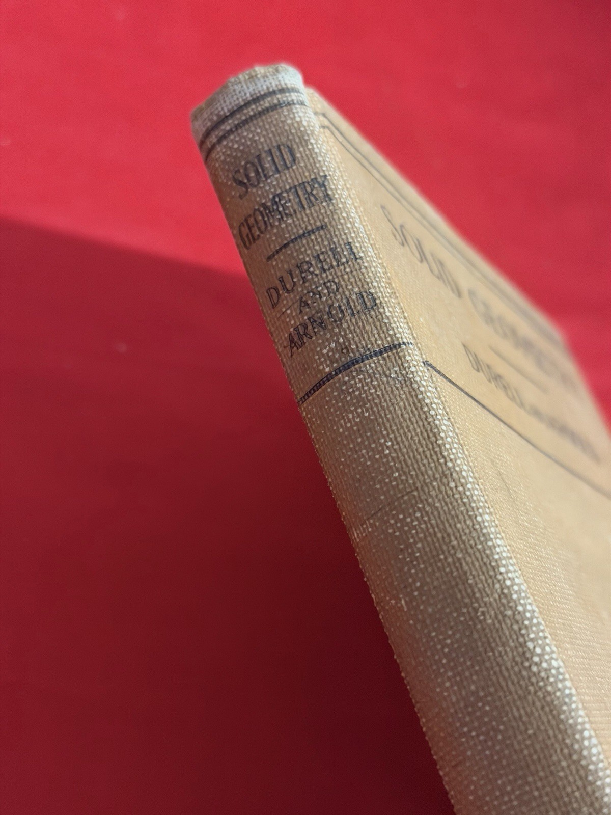 SOLID GEOMETRY Durrell and Arnold Antique Vintage Hardcover Text Book 1917