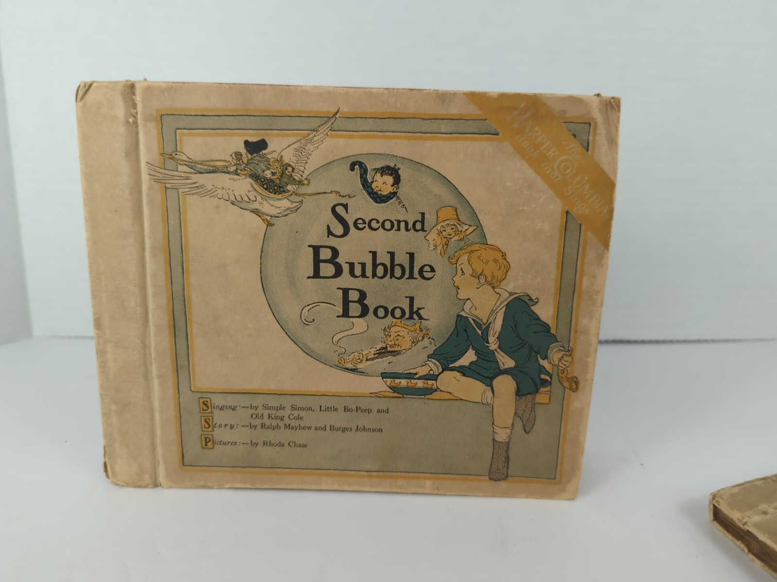 Antique Bubble Book W/Records Second, Third, The Pet Harper-columbia 1918 READ