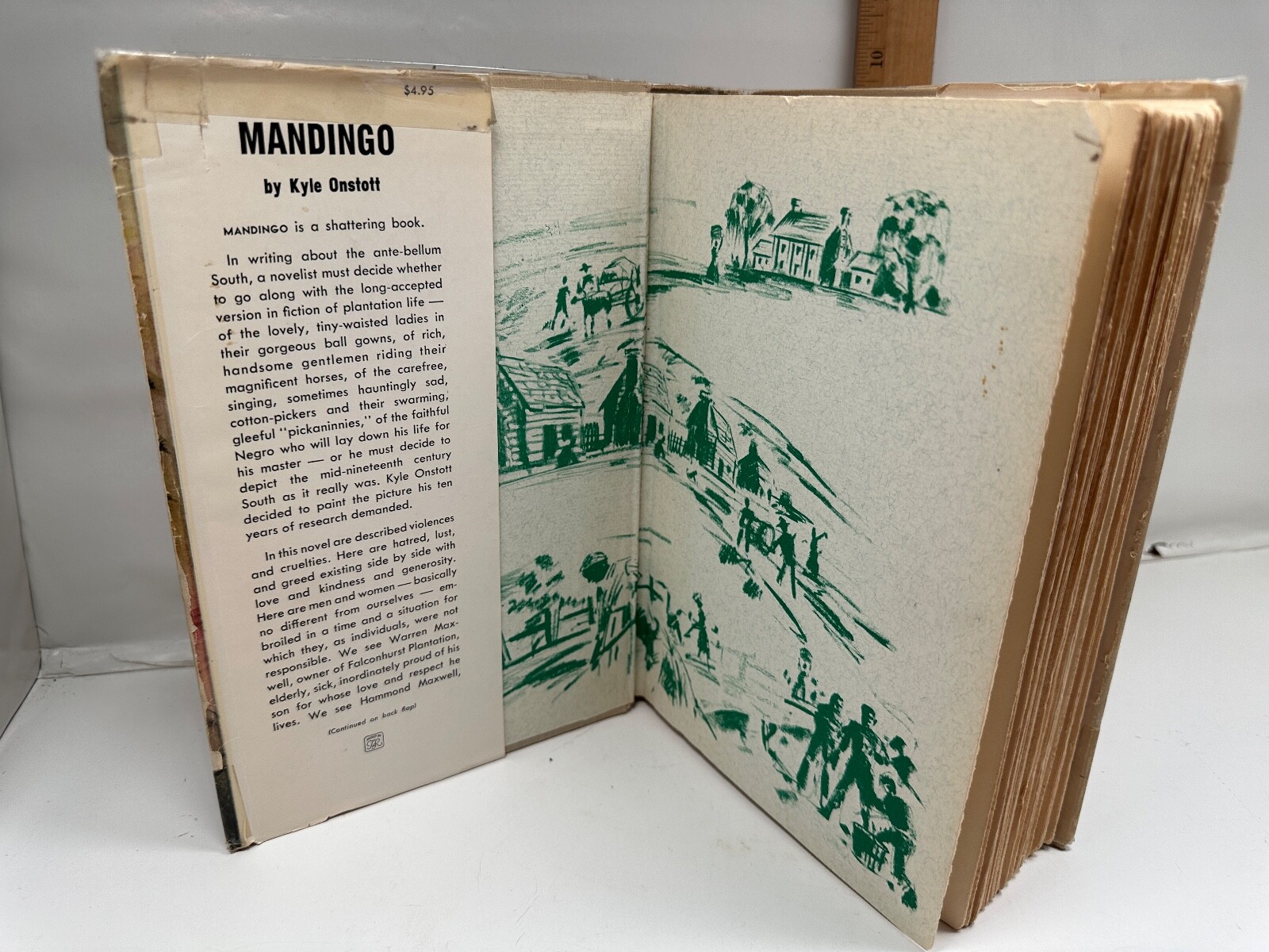 Kyle Onstott MANDINGO 1957 Denlinger’s, VA Third Printing HC/DJ