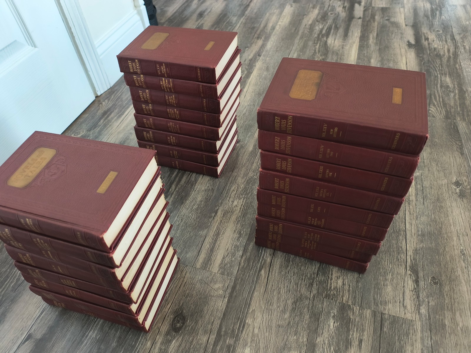 Robert Louis Stevenson 25 Volume Scribner’s 1924 Set Novels, Tales & Letters