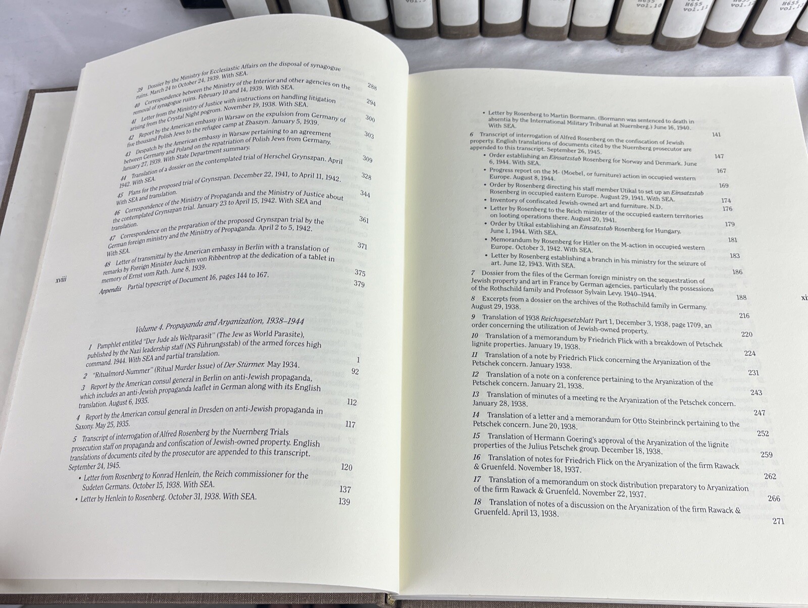 The Holocaust – Selected Documents in Eighteen Volumes – John Mendelsohn – 1982