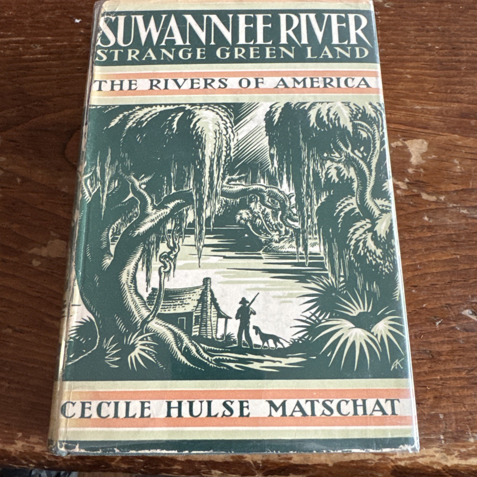 VTG 1938 Antique Book Suwannee River Strange Green Land Matschat HC & DJ World