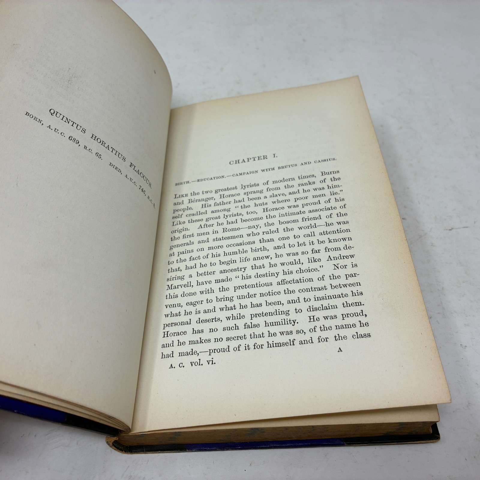 HORACE by Theodore Martin. 1st Ed. 1845, Fine Leather Binding. BIOGRAPHY