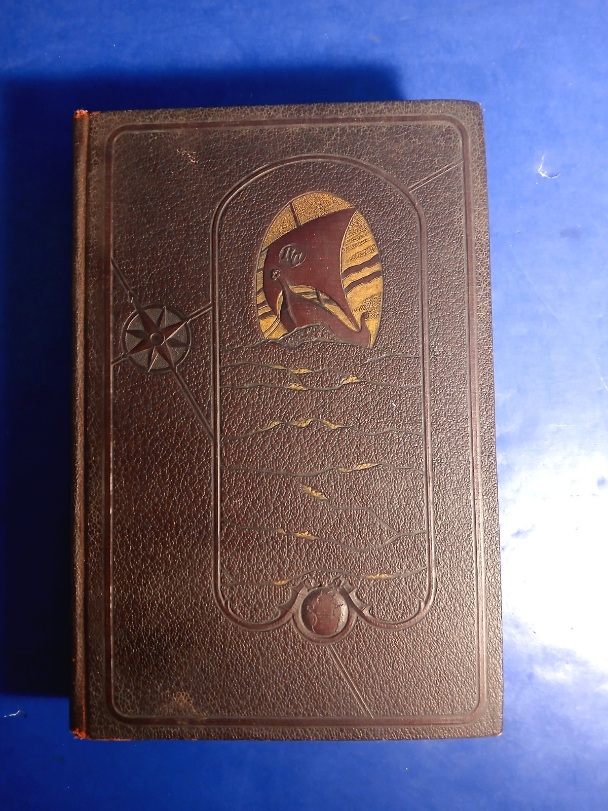 Antique 1933-37 Richards Cyclopedia Leather Year Book Vol 17 – 18