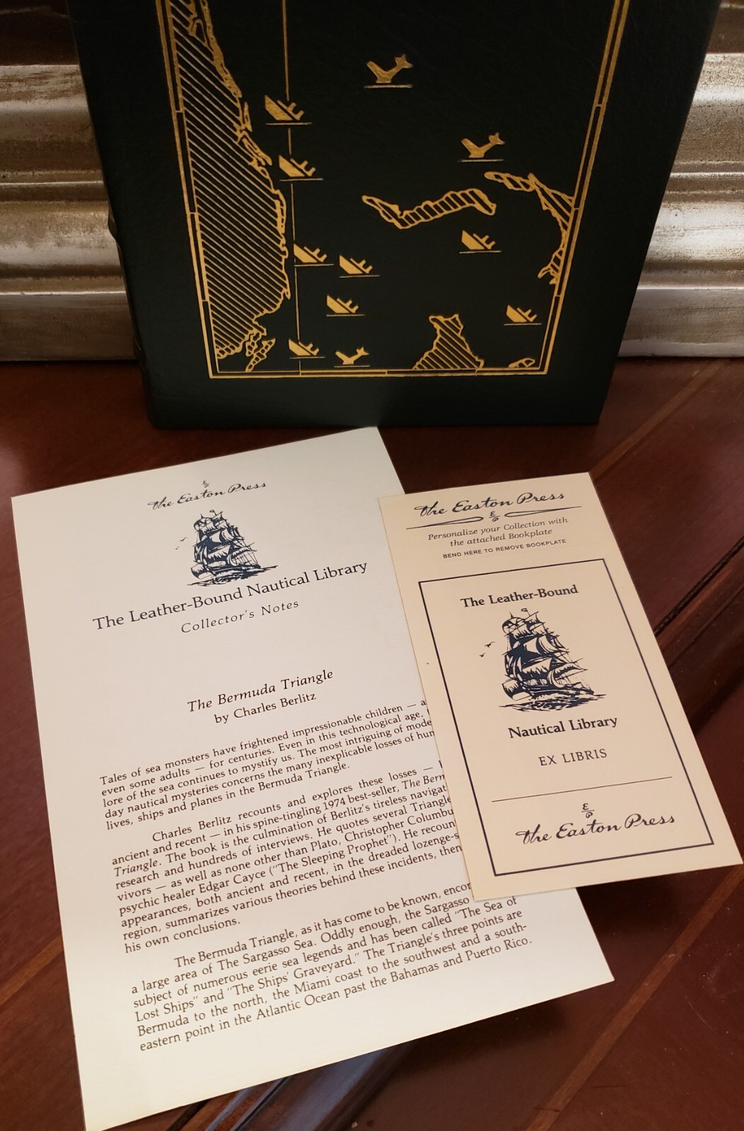The Bermuda Triangle by Charles Berlitz (Easton Press Nautical Series, Like New)