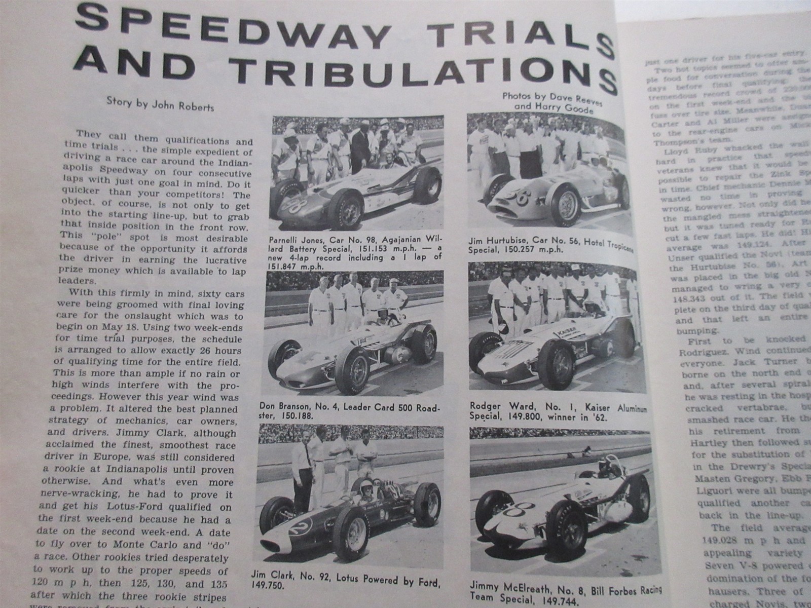 Auto sports International Racing Magazine August 1963 Ford Goes To Indy