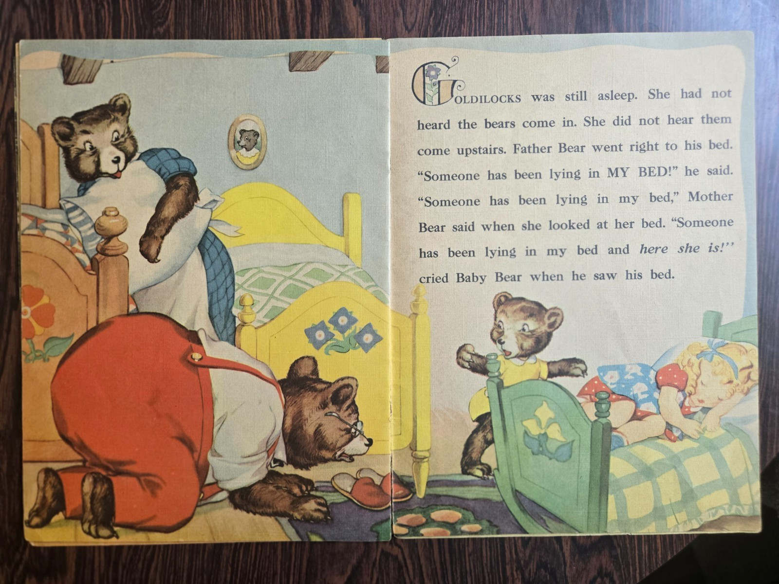 1941 Vintage The Three Bears Whitman Pub Co Racine Wis Book
